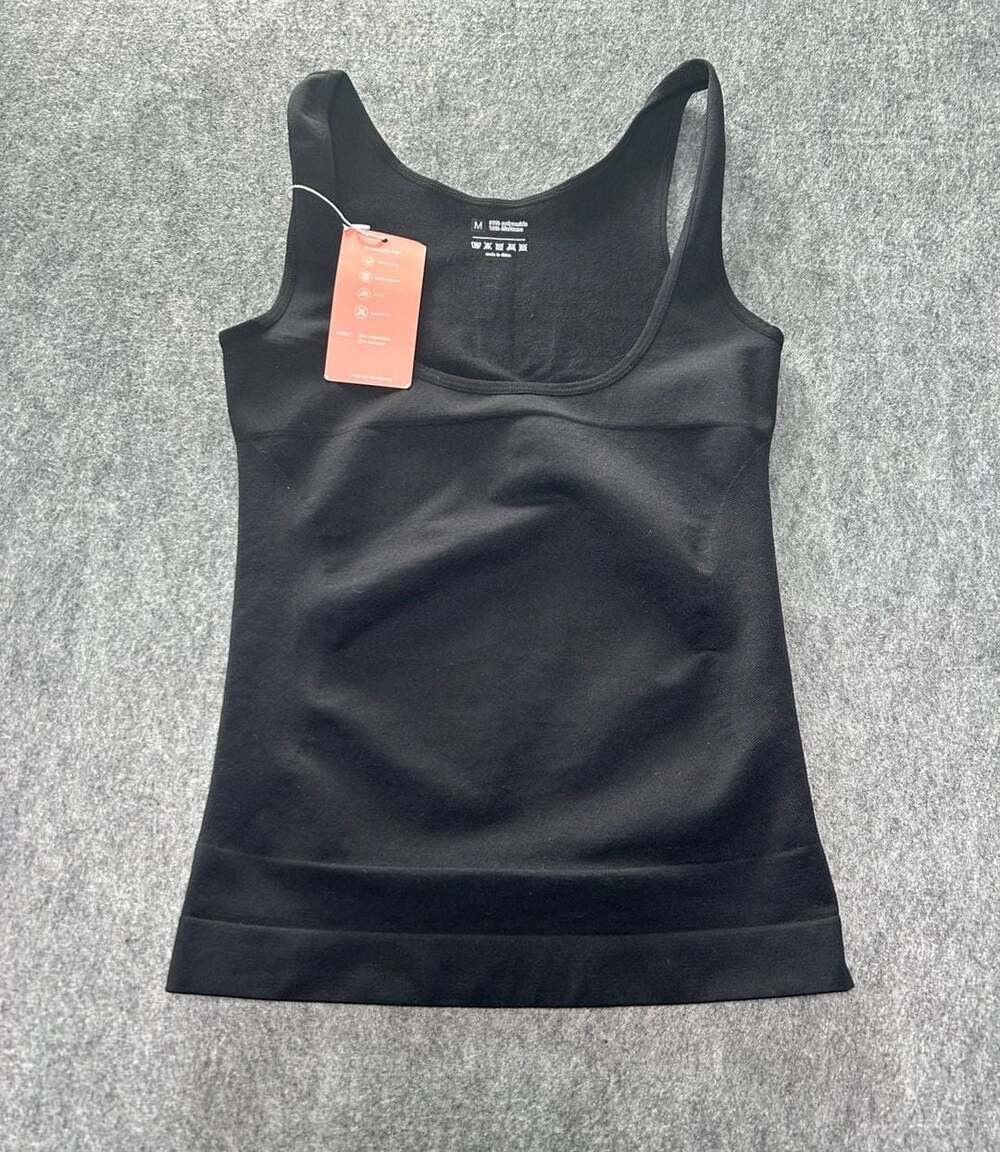 EUYZOU Women's Black Seamless Compression Tank Top Size M